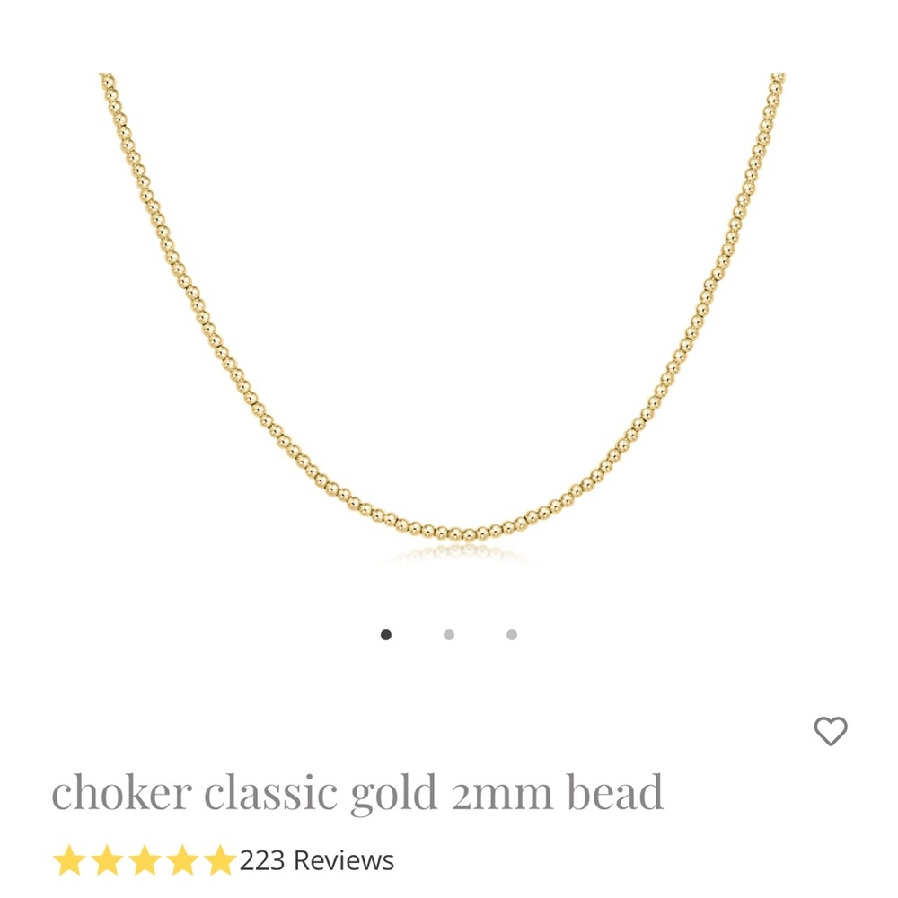 E NEWTON Gold Classic Choker